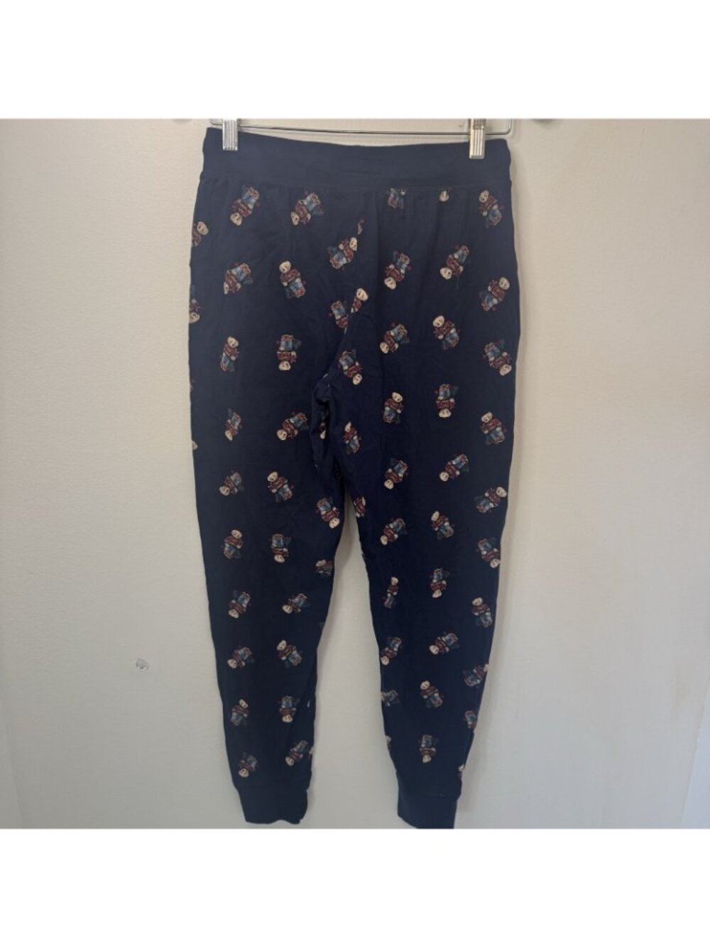 Polo Ralph Lauren Lounge Pants Mens Small Blue Polo Bear Pajama Sleepwear Jogger